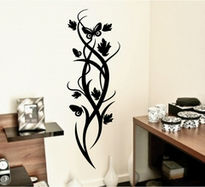 Autocolant floral pentru colt