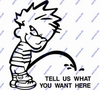 Sticker Tell us what you want