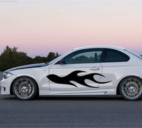 Sticker auto flacara