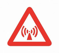 Sticker avertizare zona acces internet wireless
