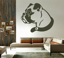 Sticker caine cap de boxer