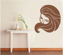 Sticker decorativ coafura femeie