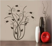 Sticker decorativ floral