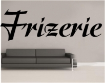 Sticker decorativ text Frizerie