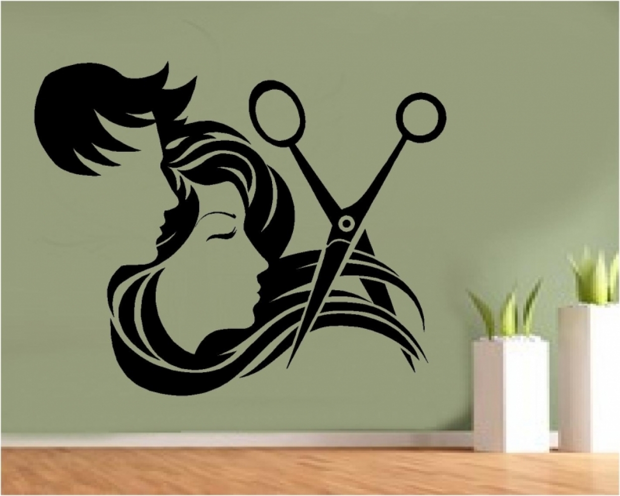 Sticker decorativ salon coafura