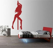 Sticker decorativ dansatoare la bara 3