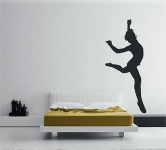 Sticker decorativ silueta femeie 7