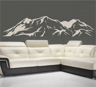 Sticker decorativ tablou montan