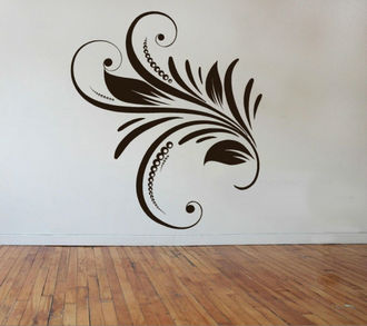 Sticker floral de perete