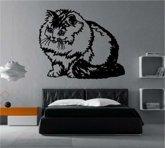 Sticker pisica grasa