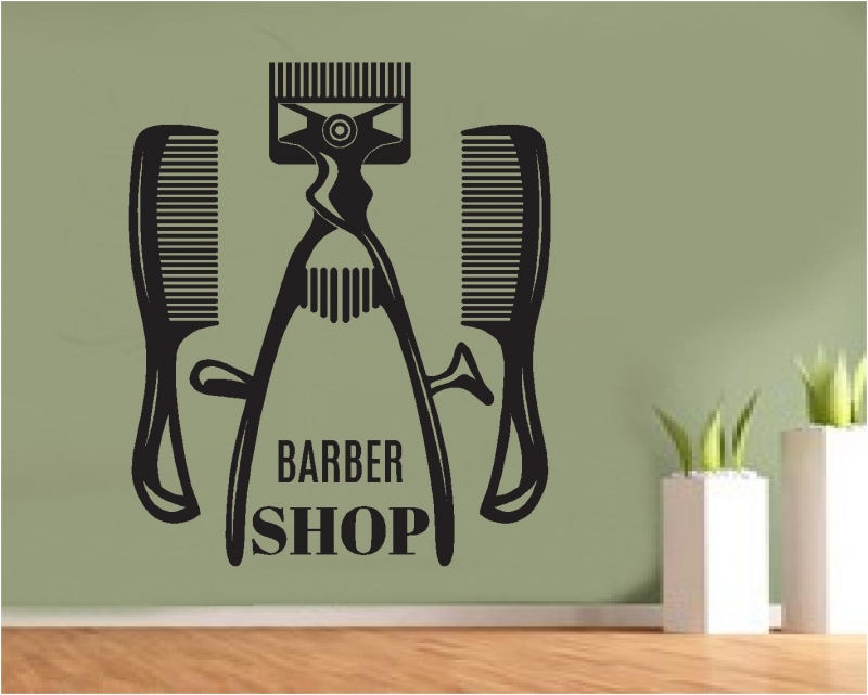 Sticker decorativ Barbershop